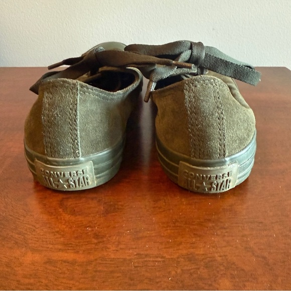 Converse Dark Green Suede Sneakers - Picture 2 of 6
